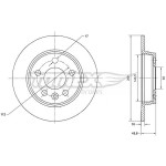 TOMEX Brakes Bremsscheibe